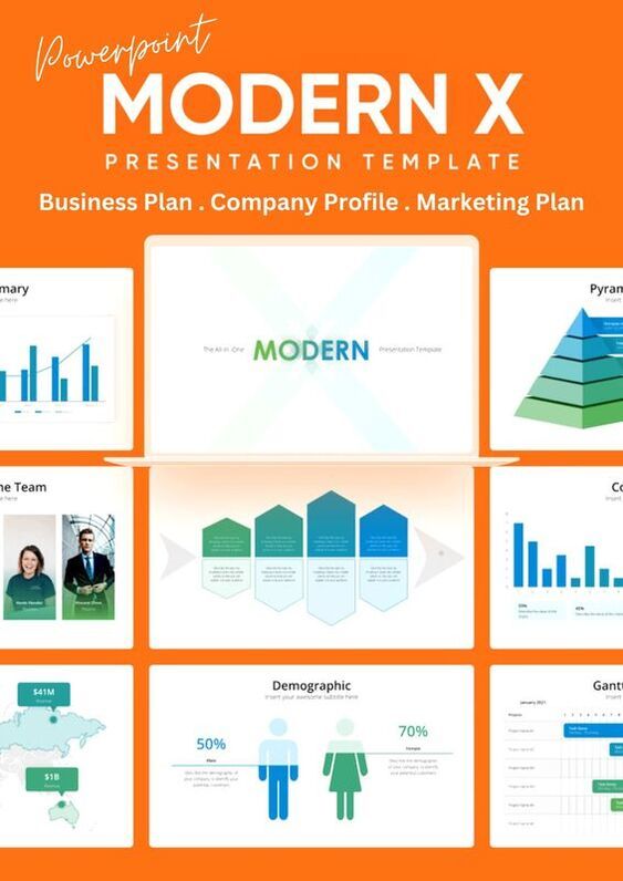 Powerpoint Business Presentation Templates (60 Designs)